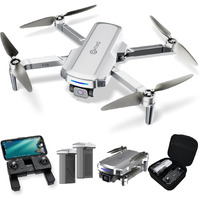 Contixo F28 2K Camera Drone For Adults - Foldable Fhd Video With Gps Control And Selfie Mode  Follow Me  Way Point  Orbit Mode  Up To 2 X 25 Mins Flight Time Long Distance Drone With Carrying Case