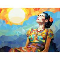 Cross & Glory Puzzles: Celestial Frida: Colors Of The Sky  Colorful Art Jigsaw Puzzle  1000 Pieces  Masterpiece  Vibrant Day Of The Dead Theme  Premium Satin Finish