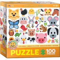 Eurographics 5379 Farm Animals 100Piece Puzzle