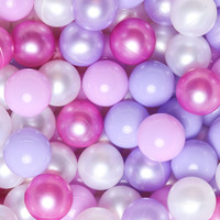 Gogoso Pit Balls Purple Balls - Play Balls Phthalate Free Bpa Free Non-Toxic For Baby Boys Room & Birthday Party Decoration 100Pcs  5Colors For Mermaid Party
