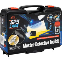 Spy Labs Master Detective Toolkit V2 | Forensic Science Kit | Gather & Document Evidence  Play | Fingerprints  Footprints  Tire Tracks | 32-Page Experiment Storybook