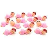 Mini Plastic Babies For Party Favor Decor Party Decorations Baby Shower Party Game Ice Cube Game (1"" 120Pcs  Pink)