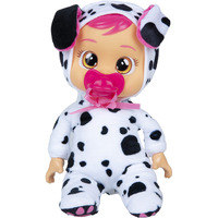 Cry Babies Tiny Cuddles Dotty - 9 Inch Baby Doll  Cries Real Tears  Black And White (Multicolor)