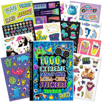 Fashion Angels 1000+ Mega Cool Stickers For Kids - Fun Craft Stickers For Scrapbooks  Planners  Gifts And Rewards  40-Page Sticker Book For Kids Ages 6+ And Up