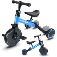 Elantrip 5 In 1 Balance Bike For 1 To 3 Years Old Kids Toddler Tricycle Kids Trikes Tricycle  Best Toys For Boy & Girl  Balance Training Adjustable Seat And Removable Pedal