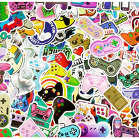 100 Pcs Video Game Water Bottle Stickers For Boys  Gaming Gamer Stickers