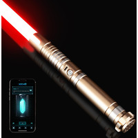 Damiensaber Upgrade Rgb3.0 Smooth Swing Light Saber  Motion Control Light Saber With Realistic 16 Sound Fonts Infinite Color Changing 16 Rgb  Heavy Dueling Metal Light Saber For Adults  Rechargeable