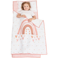 Extra Large Toddler Nap Mat By Cokouchyi  Toddler Sleeping Bag With Removable Pillow  Measures 53 X 21 X 1.5 Inches  Sleeping Mat For Girls  Ideal For Daycare And Preschool Kindergarten  Rainbow