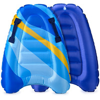 Inflatable Boogy Boards For Beach Travel Toys  30  Cavas Slip Slide Water Park Body Surfing Board With Handles  Summer Fun Water Pool Game Toys For Kids 4 8 12 Ages Light-Geometry