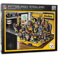 Youthefan Nfl Pittsburgh Steelers Purebred Fans 500Pc Puzzle - A Real Nailbiter