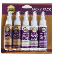 Aleene's 25115 Trial Pack Tacky Glue  5Pk