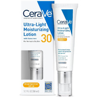 Cerave Ultra-Light Moisturizing Lotion With Spf 30| Daily Face Moisturizer With Spf | Formulated With Hyaluronic Acid & Ceramides | Broad Spectrum Spf | Oil Free | Matte Finish | 1.7 Ounce