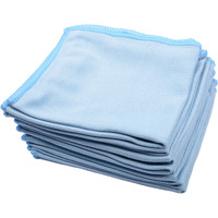 Muzoct 8Pcs Microfiber Towel Cleaning Cloth Mop 12X12 Inch For Glass Windows Mirrors Home Kitchen Car