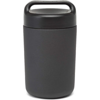 Goodful Stainless Steel Food Jar  Double Wall Vacuum Sealed Insulated Food Storage Container With Carry Handle Lid  16-Ounce  Gray