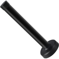 Door Stops  Stainless Steel Doorstop With Rubber Absorber Tip  Cylindrical Thickening Door Stopper  Anti-Collision Door Resistance Door Holder Catch 5 Inch Door Wall Protector 1 Pack Black