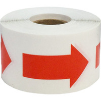 Color Coding Arrow Labels Red For Organizing Inventory 2 X 1 Inch 500 Total Adhesive Stickers