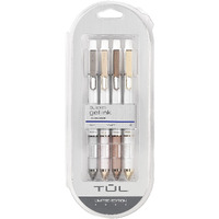 Tul Pearl Collection Gel Pens  Medium Point  0.7Mm  Pearl Barrel  Blue Ink  Pack Of 4
