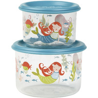 Sugarbooger Good Lunch Small Snack 2 Piece Container  Mermaid