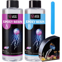 Let's Resin Crystal Clear Epoxy Resin  32Oz Bubbles Free Epoxy Resin  Table Top & Bar Top Casting Resin  Clear Epoxy Resin For Art Crafts