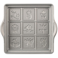 Nordic Ware English Shortbread Pan  9X9 Inches  Non-Stick
