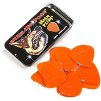 Snarling Dogs Brain Tnsdb351 1.14 Guitar Picks  12-Piece  Collectible Tin  Orange Nylon  0 1.14Mm