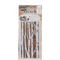 Stampers Anonymous Birch Stencil  28.3 X 11.4 X 0.1 Cm  Multi-Colour