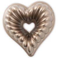 Nordic Ware Elegant Heart Bundt  10 Cup  Toffee