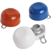 Compac Home Quiktop Can Cap From Compac  Keep Carbonated Drinks Fresh & Fizzy  Turn Cans Into Bottles  Can Cover  Safety Top For Can Drinks  Red/White/Blue - Pack Of 3