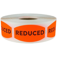 Reduced Grocery Store Food Labels .75 X 1.375 Inch 500 Total Adhesive Stickers