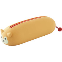 Lihitlab Punilabo Zipper Pen Case/Pouch  Horizontal  2.5"" X 7.9""  Shiba Dog (A7781-2)  Pen: 2.5""X 7.9""X 2.4""