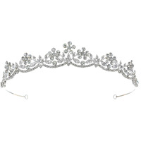 Samky Bridal Headpiece Rhinestone Wedding Tiara Crown Crystal Hair Accessories For Bride
