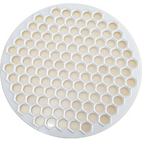 Pratic Circle (Small Holes) Ravioli Mold For Small Ravioli (121 Small Dough Rounds) - 12.5""/32Cm Dough Cutting Apparatus 121 Holes - Ravioli Cutter For Turkish Ravioli Or Manti - White