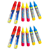 Cosbay Water Doodle Pens Replacement Water Pen  Drawing Doodle Pens For Aqua Water Doodle Mat (Multicolored-12Pcs)
