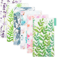 Auear  12 Pack Colorful 6 Holes Binder Index Dividers A6 Index Page Classified Tabs Divider For Notebooks Diary Planner Organizer