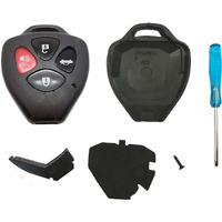 Upgraded Replacement Key Fob Cover Shell Fit For Toyota 2008-2013 Avalon / 2007-2011 Camry / 2008-2012 Corolla / 2009-2014 Venza Keyless Entry Remote Car Key Case With Screwdriver (1)