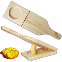 Tostones Plantain Press Wooden Tostonera Para Platanos Fried Banana Masher For 3.3'' Tostones And Stuffed Plantains  10.5''X4.5''X1''