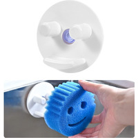 Scrub Sponge Holder For Kitchen Sink - Suction Cup Sponges Holder - Sink Sponge Caddy Organizer Daddy Holder (1 Pack)