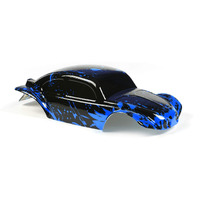 Summitlink Custom Body Muddy Blue Over Black Compatible For 1/10 Slash 4X4 Vxl 2Wd Slayer Rc Car Or Truck (Truck Not Included) Ssb-Bb-01