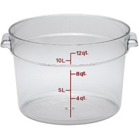 Cambro Camwear Polycarbonate Square Food Storage Container  12 Quart