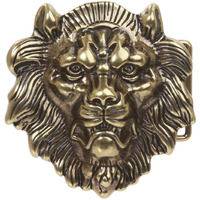 Lion Belt Buckle  Brass