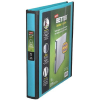 Staples Better 1-Inch D 3-Ring View Binder - Holds Up To 275 Sheets  Heavy Duty Binder With A Wide Design  1 Interior Pocket  Perfect 3-Ring Binder For Reports  Projects & More
