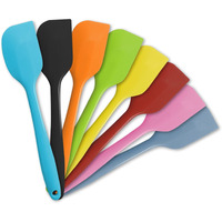 Lapxsnzd 8 Piece Heat Resistant Silicone Spatula Set - Non-Stick Rubber Spatula Kitchen Utensils For Cooking Baking And Mixing Multicolor
