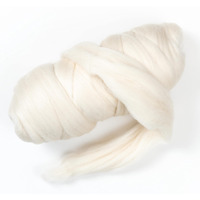 Kondoos Corriedale 1Lb Wool Bulk Roving  Best Wool For Spinning  Arm Knitting  Felting  Chunky Yarn Blankets And Tapestry. Core Soft Un-Dyed. (Ecru  1 Lb)