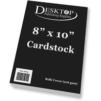 Premium Black 8X10 Cardstock - Thick Heavyweight 80Lb Cover (20 Sheets)
