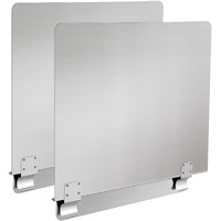 Stainless Steel Commercial Deep Fryer Splash Guard 20-1/2"" W X 18"" H Side Splash Universal Fit Clips Stop Oil From Splattering  Pack Of 2