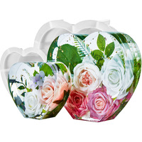 Piececircle 2Pcs 10 Inch Large Heart Shape Resin Molds  Silicone Molds For Flower Preservation  Deep Epoxy Resin Molds For Resin Art Casting  Diy Wedding  Valentine  Anniversary  Home Decor Gift