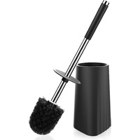 Setsail Toilet Brush  Compact Size Toilet Bowl Brush And Holder Toilet Brushes For Bathroom With 304 Stainless Steel Handle Toilet Cleaner Brush With Durable Scrubbing Bristles  Splash-Proof