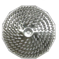Louis Tellier Replacement Grid Grill Plate  Tinned  For S3 5 Qt. Mouli Mill Coarse (4.0Mm Holes)