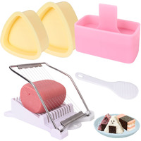Ueriajil Musubi Mold  Musubi Maker Press Onigiri Mold  Non-Stick Luncheon Meat Slicer Sushi Making Set For Delicious And Professional Results