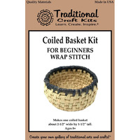 Traditional Craft Kits Coiled Basket Kit For Beginners - Wrap Stitch